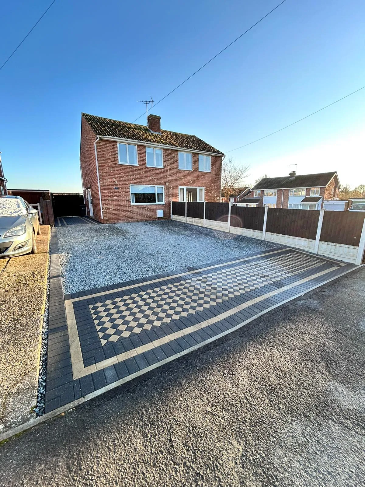 Driveway installations grey flooring