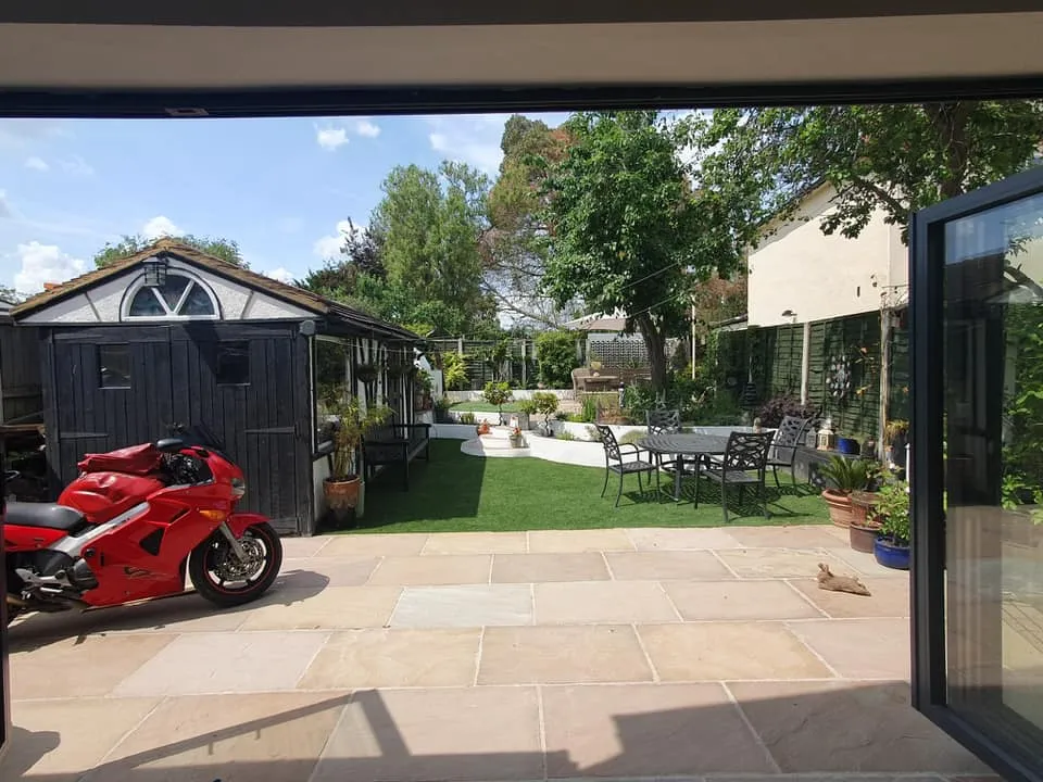 Bike in the garden